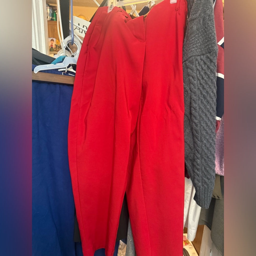 Cleo Vibrant Red pants Petite